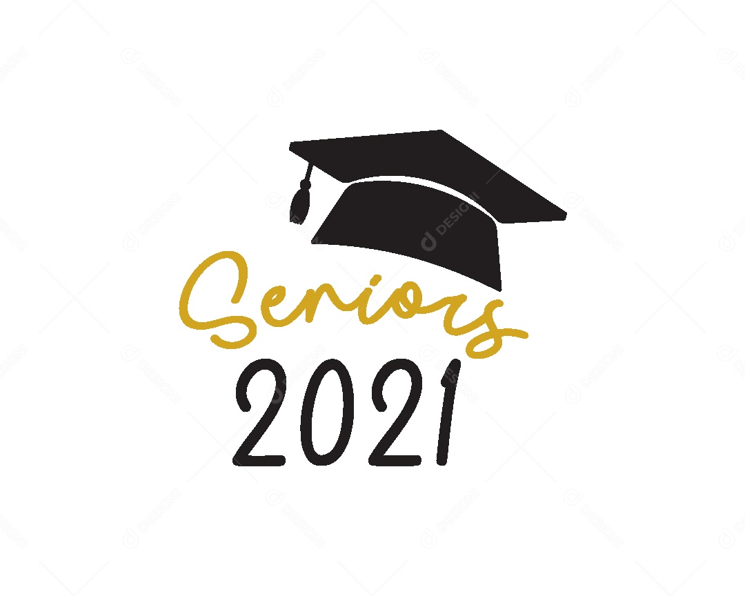 Ilustração de Formatura Turma de 2021 Vetor EPS