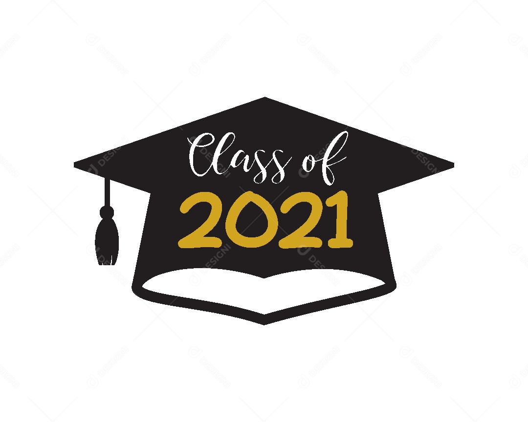 Ilustração de Formatura Turma de 2021 Vetor EPS