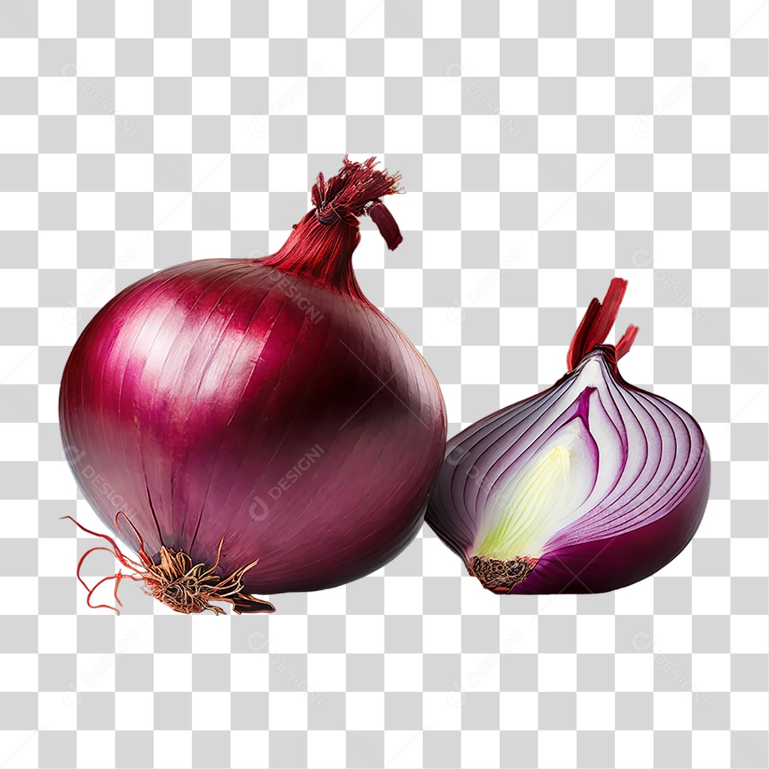 Cebola Roxa PNG Transparente