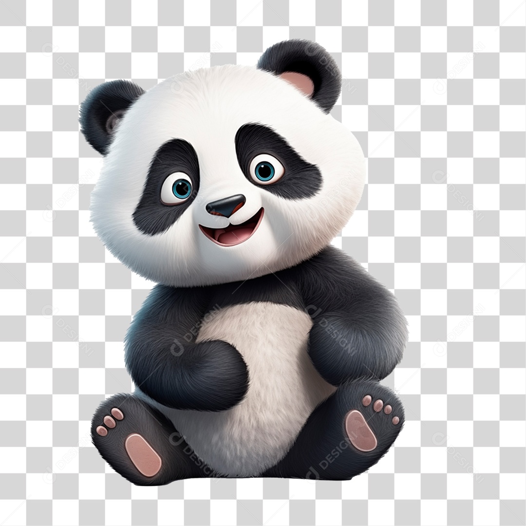 Panda Desenho Cartoon PNG Transparente