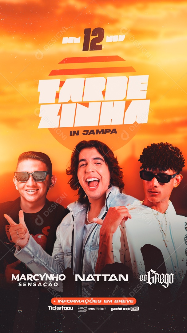 Social Media Flyer Story Tardezinha In Jampa PSD Editável