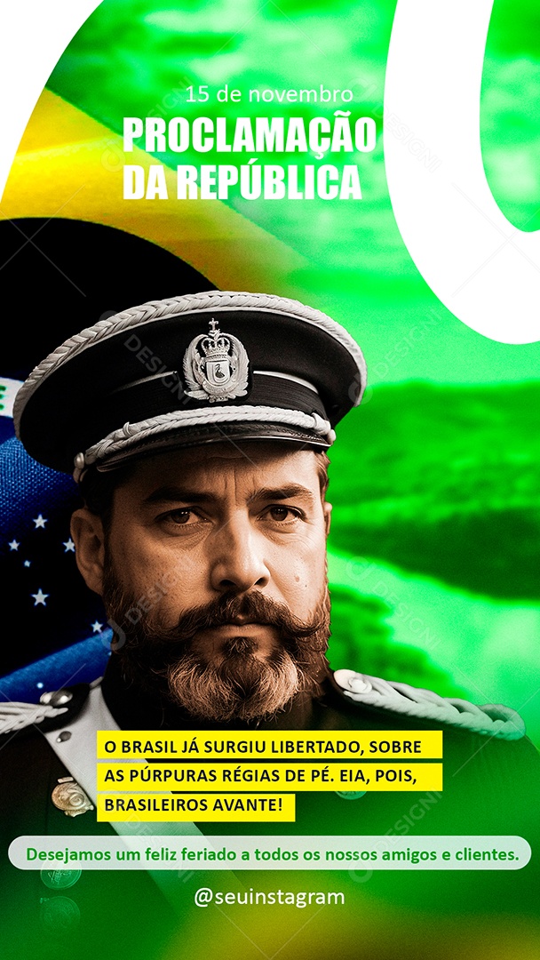 Social Media Story Proclamação Da República 15 De Novembro PSD Editável