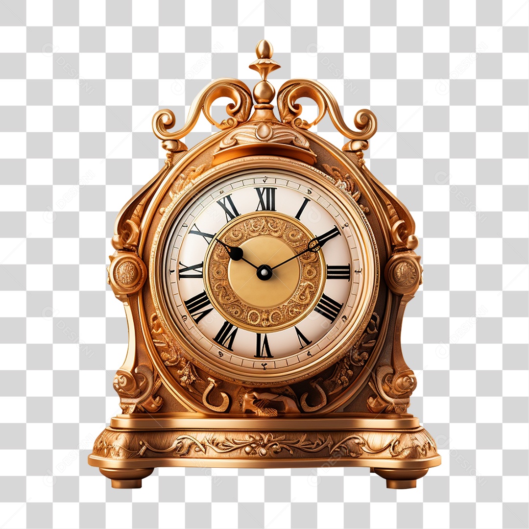 Relógio Antigo Horário PNG Transparente