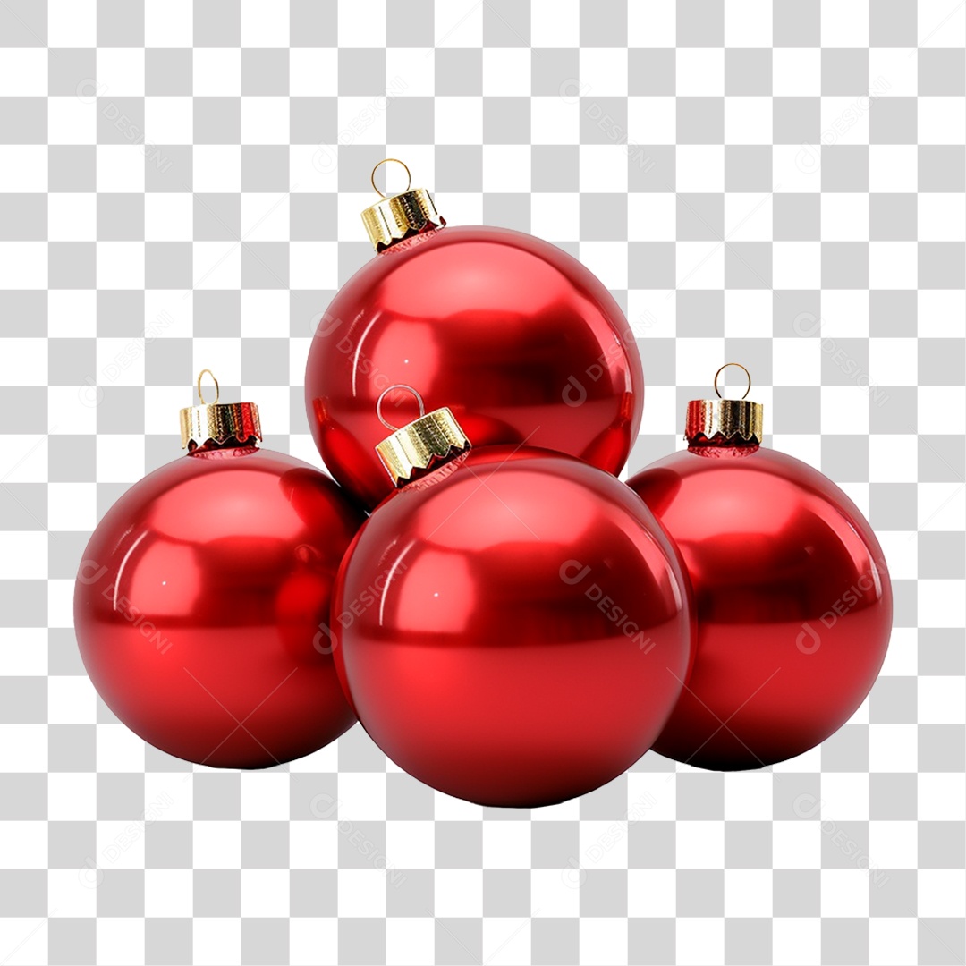 Decorações Enfeites Natalinos PNG Transparente