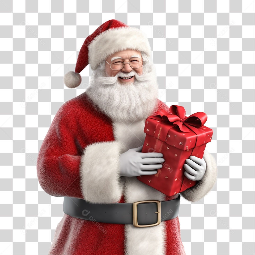 Papai Noel Final de Ano Natal PNG Transparente