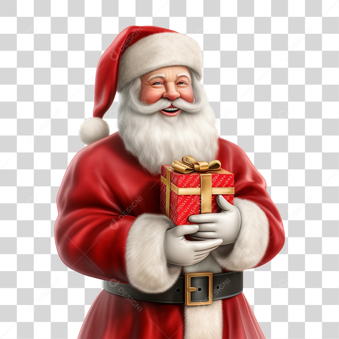 Papai Noel Final de Ano Natal PNG Transparente