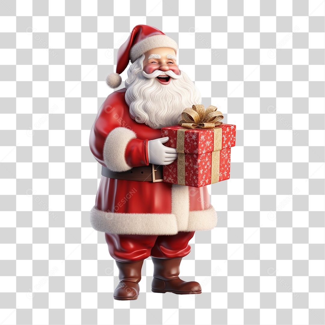 Papai Noel Final de Ano Natal PNG Transparente