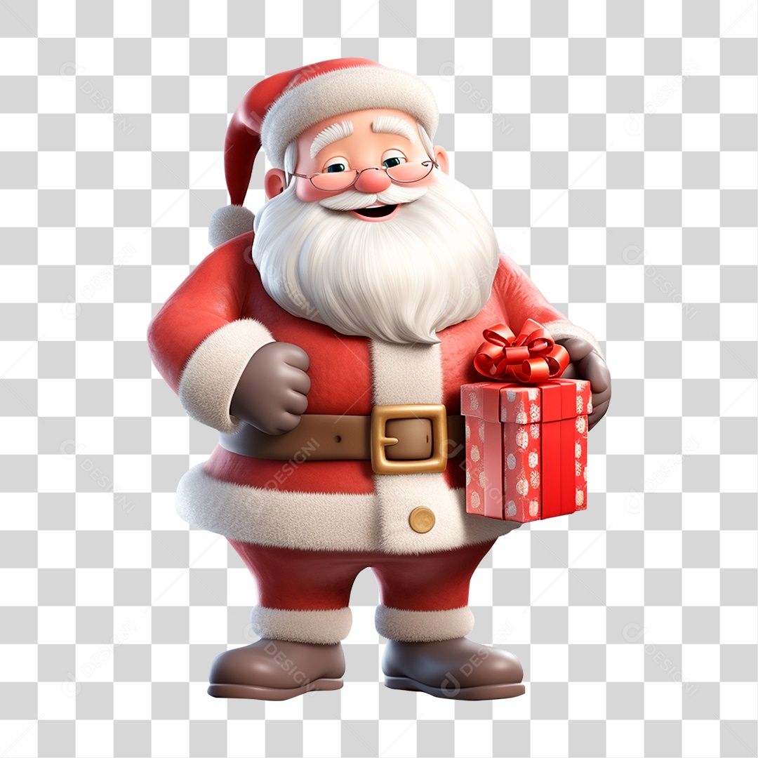 Papai Noel Final de Ano Natal PNG Transparente