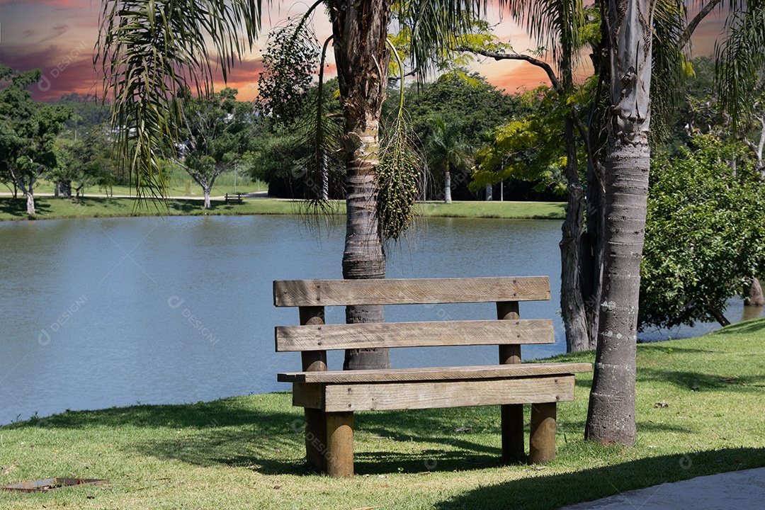 Bela vista do Parque Engordadouro na cidade de Jundiaí