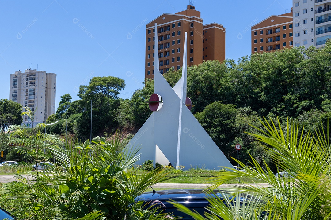 Capela da luz em jundiaí na praça.