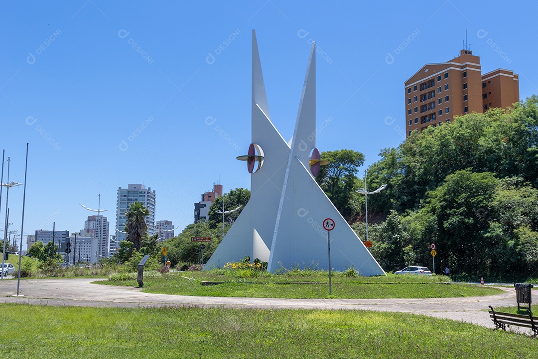 Capela da luz em jundiaí na praça.
