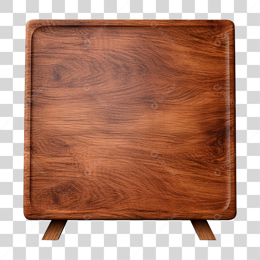 Placa de Madeira Letreiros PNG Transparente