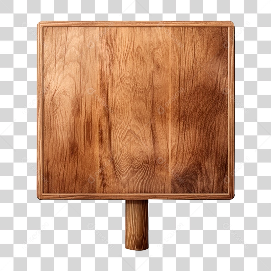 Placa de Madeira Letreiros PNG Transparente