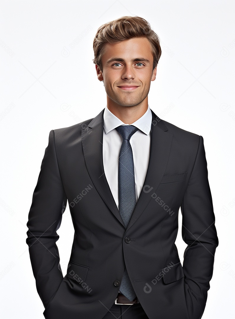 Empresário animado por causa de conquistas nos negócios