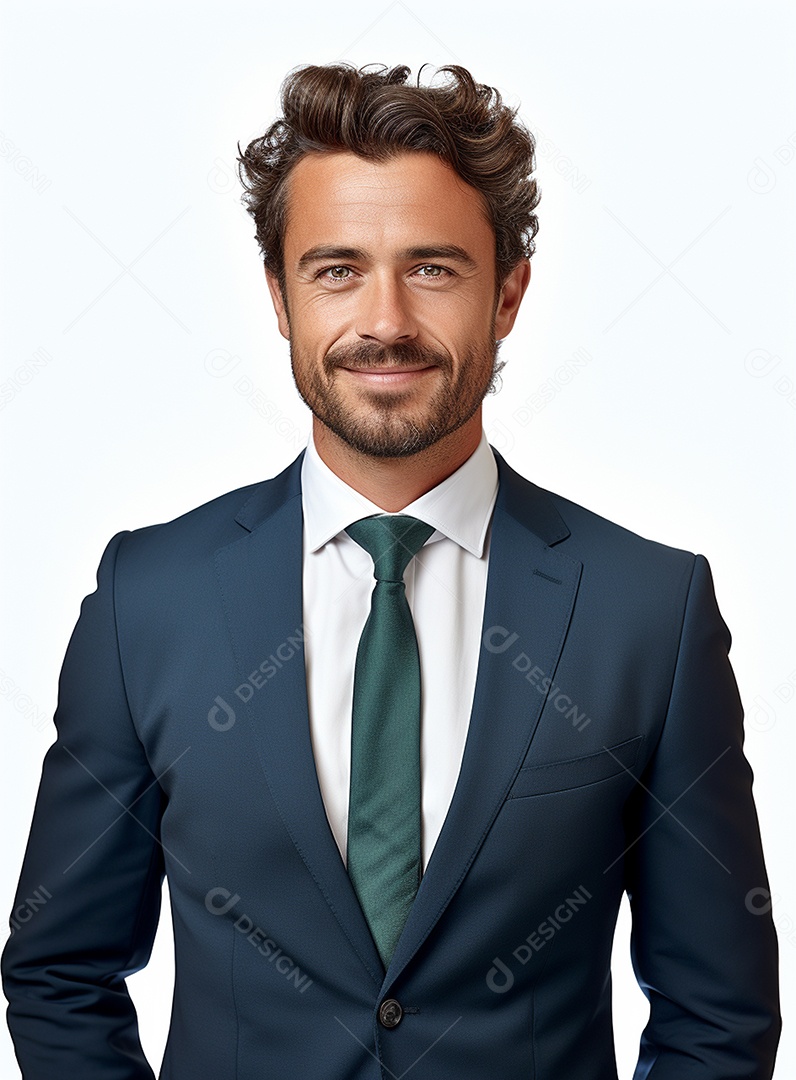 Empresário animado por causa de conquistas nos negócios