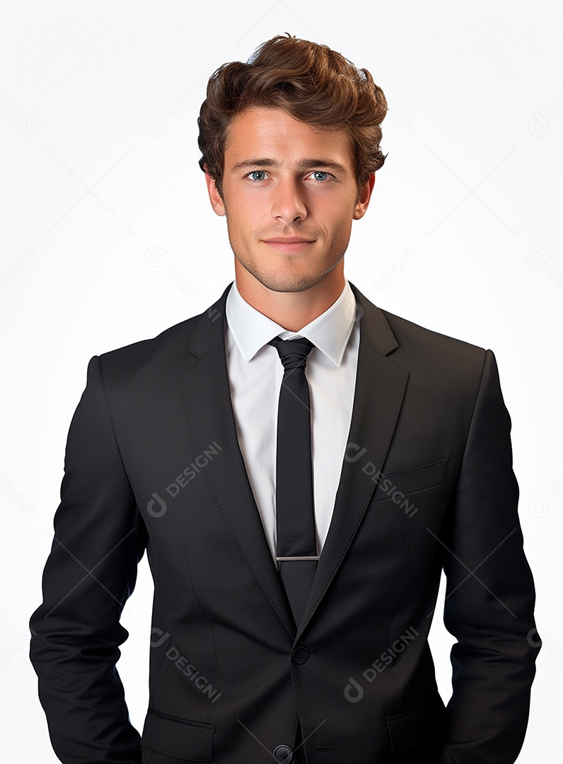 Empresário animado por causa de conquistas nos negócios