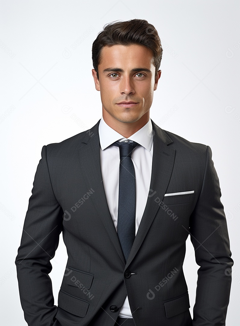 Empresário animado por causa de conquistas nos negócios