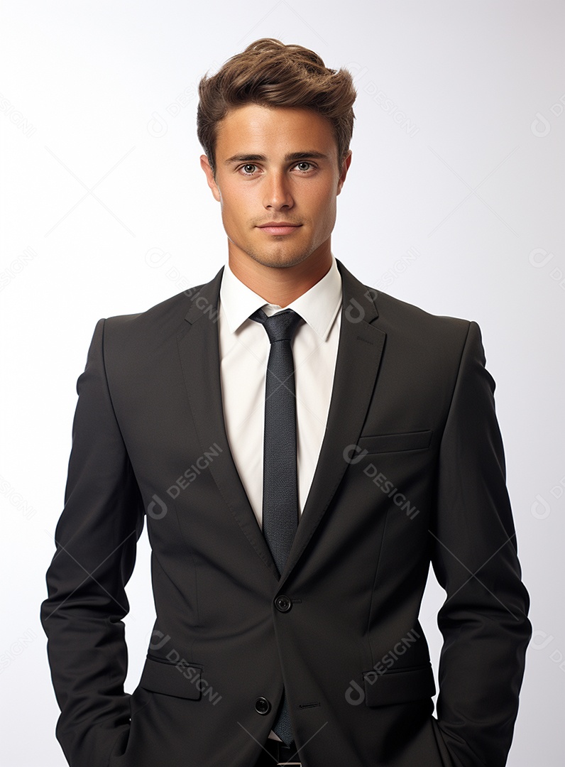 Empresário animado por causa de conquistas nos negócios