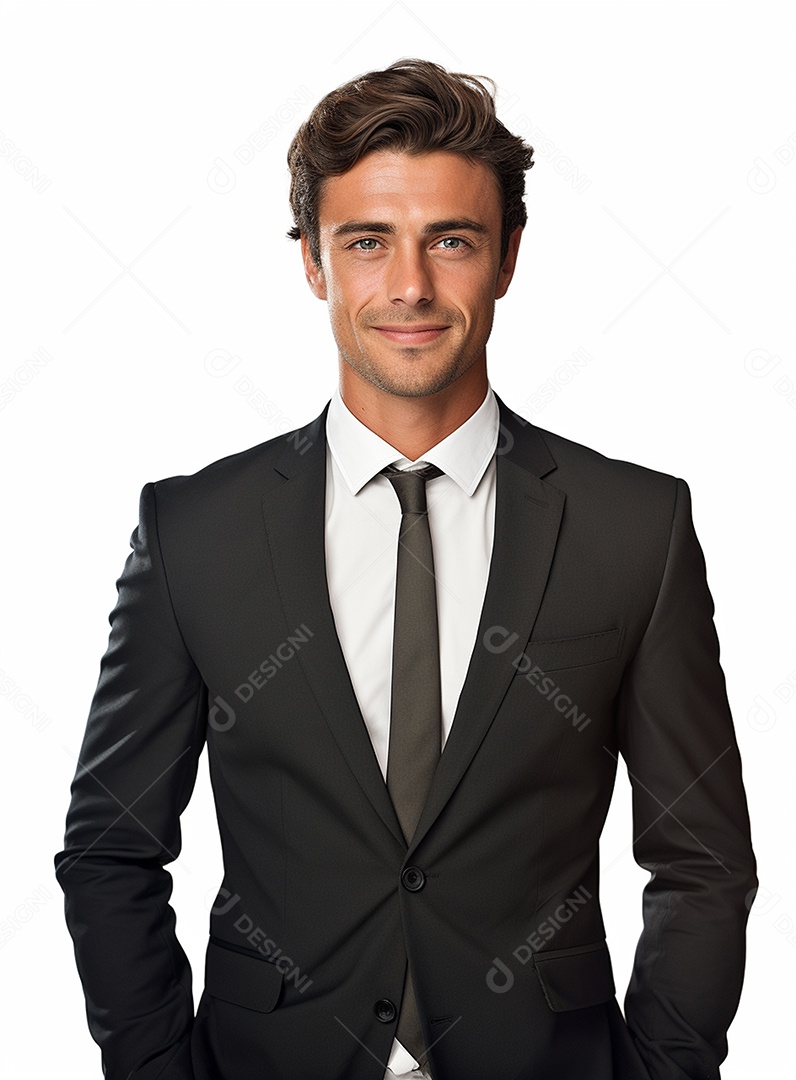 Empresário animado por causa de conquistas nos negócios