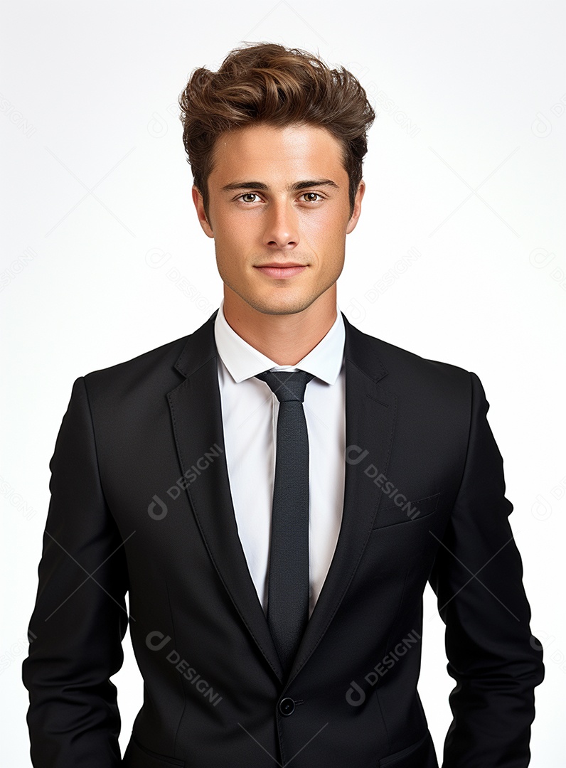 Empresário animado por causa de conquistas nos negócios