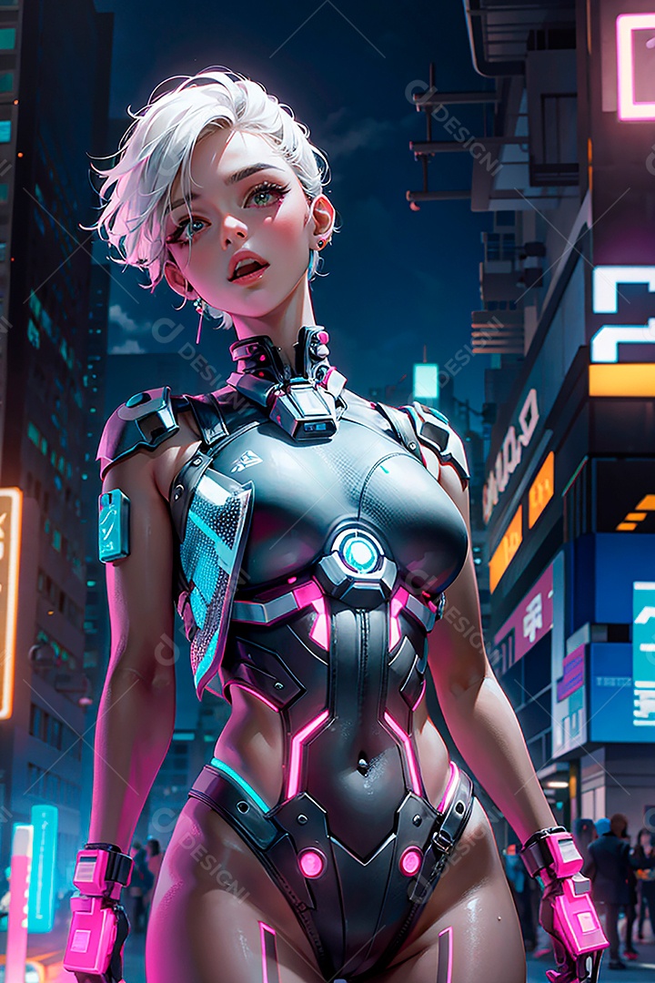 Anime pastel sonho futurista astronauta jovem