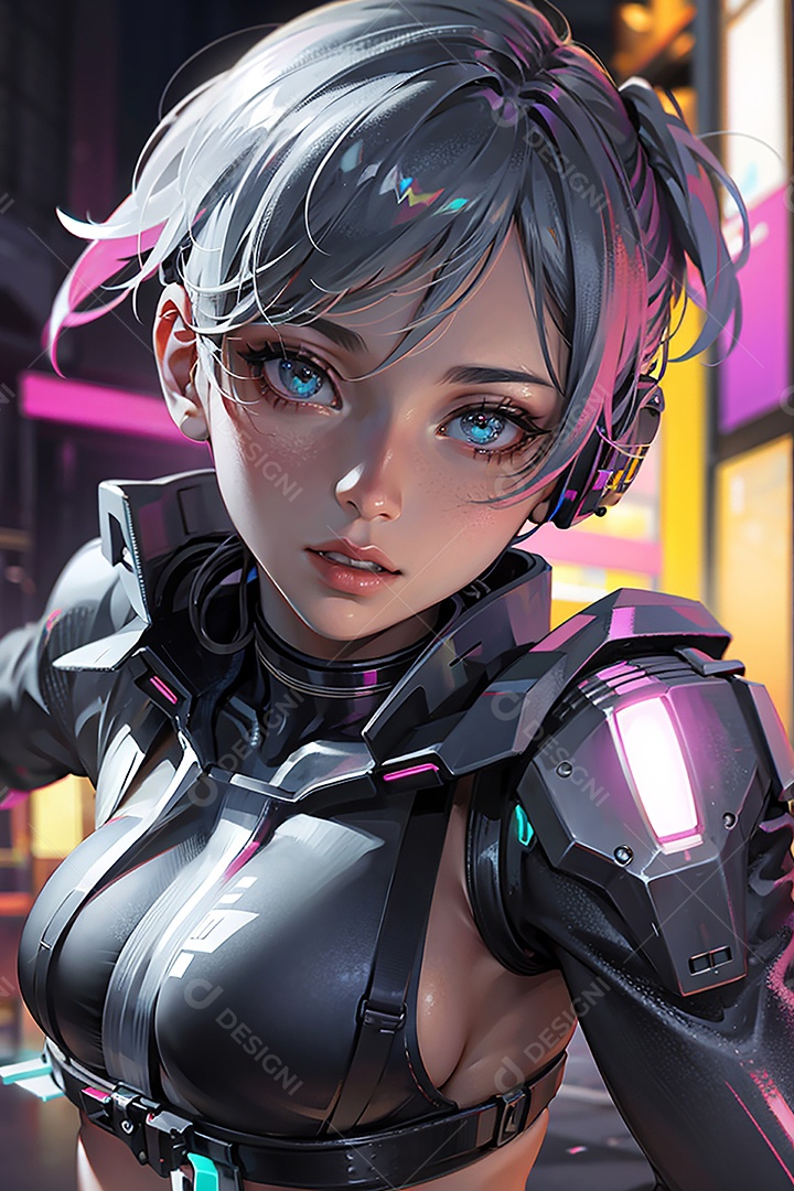 Anime pastel sonho futurista astronauta jovem