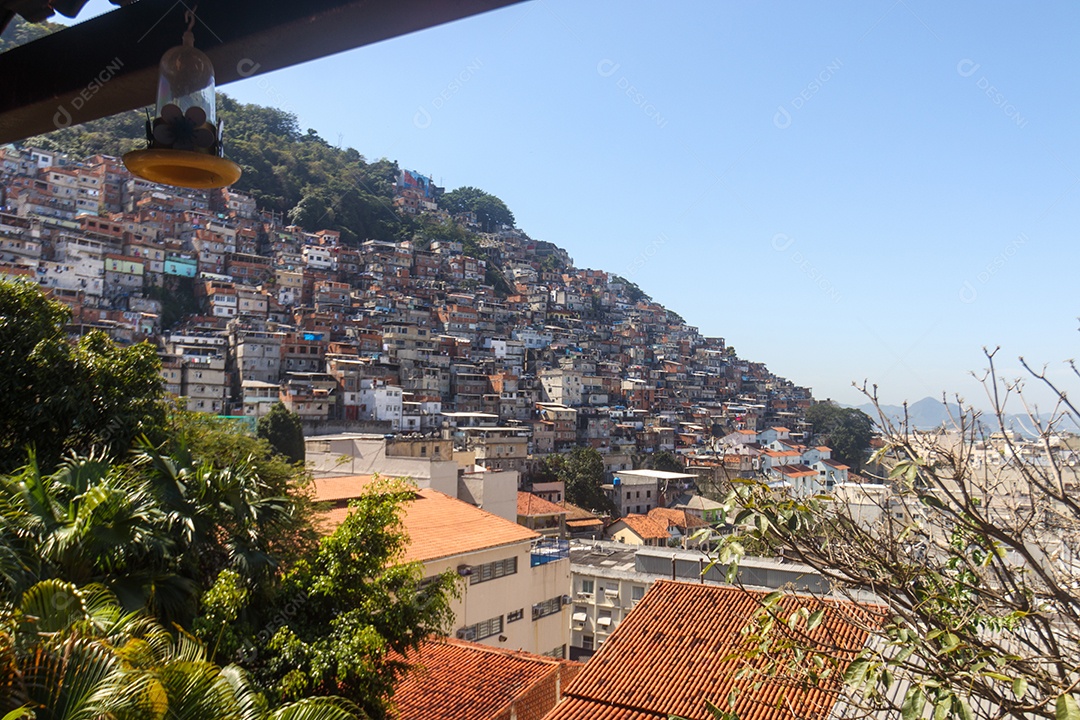 Casas no Morro do Cantagalo Rio de Janeiro