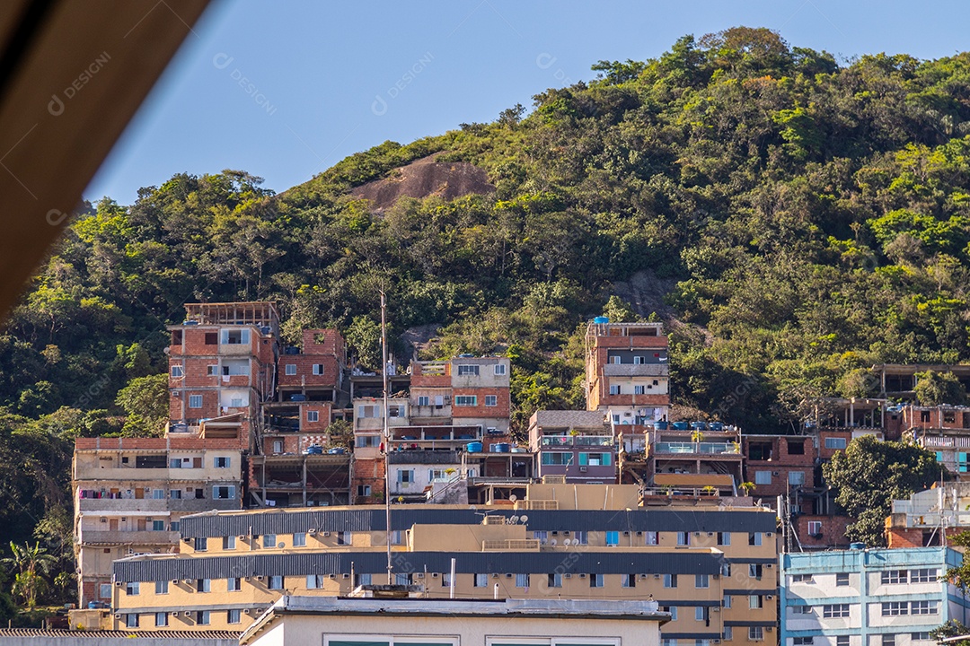 Casas no Morro do Cantagalo Rio de Janeiro