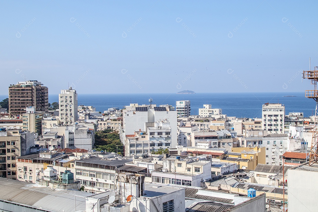 Vista do bairro de ipanema no Rio de Janeiro Brasil