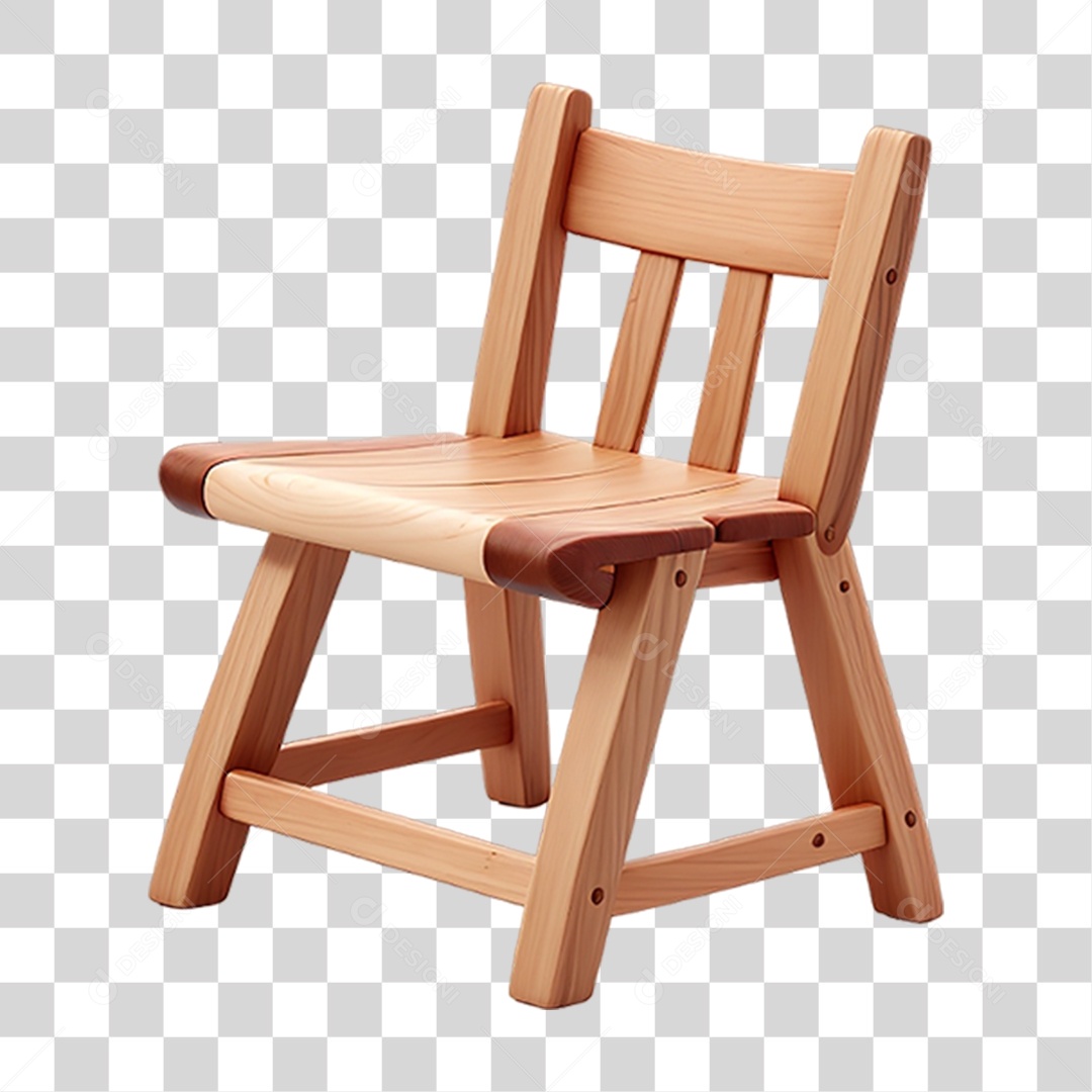 Cadeira de Madeira PNG Transparente