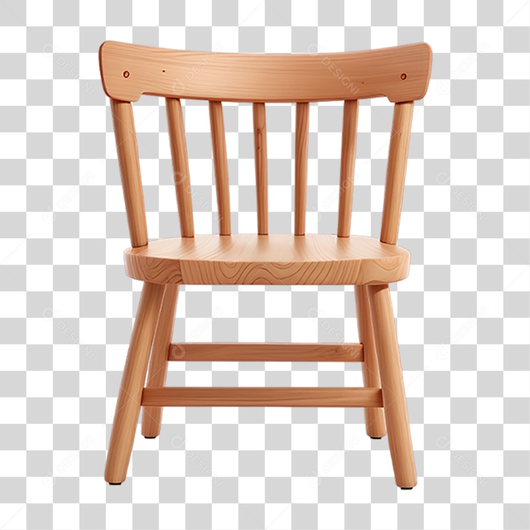 Cadeira de Madeira PNG Transparente