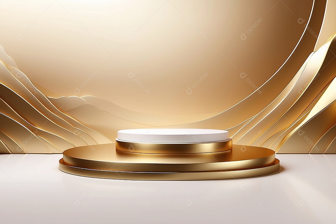 Gradientes de ouro branco fundo do pódio