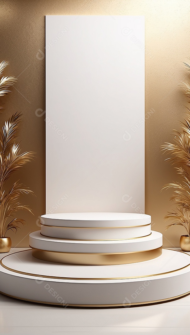 Gradientes de ouro branco fundo do pódio
