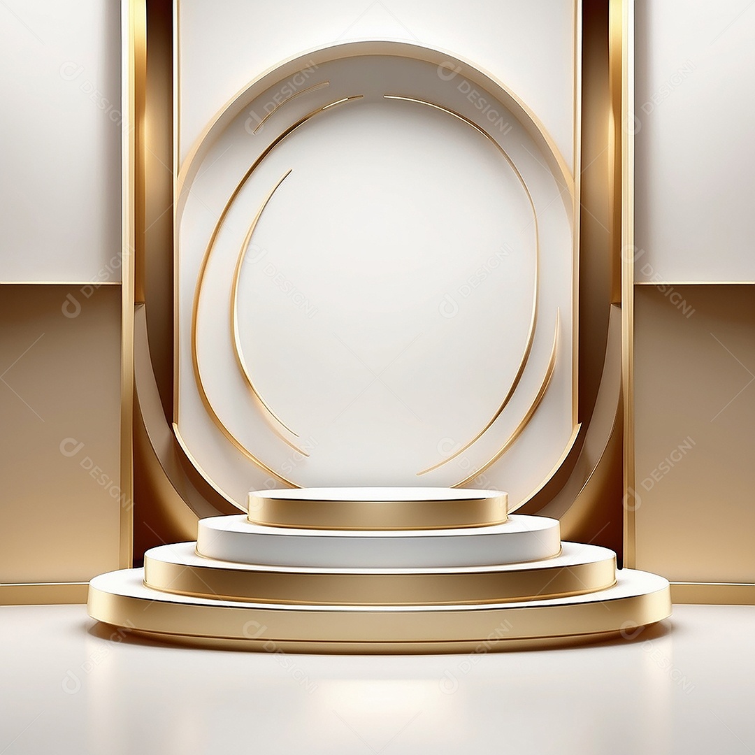 Gradientes de ouro branco fundo do pódio