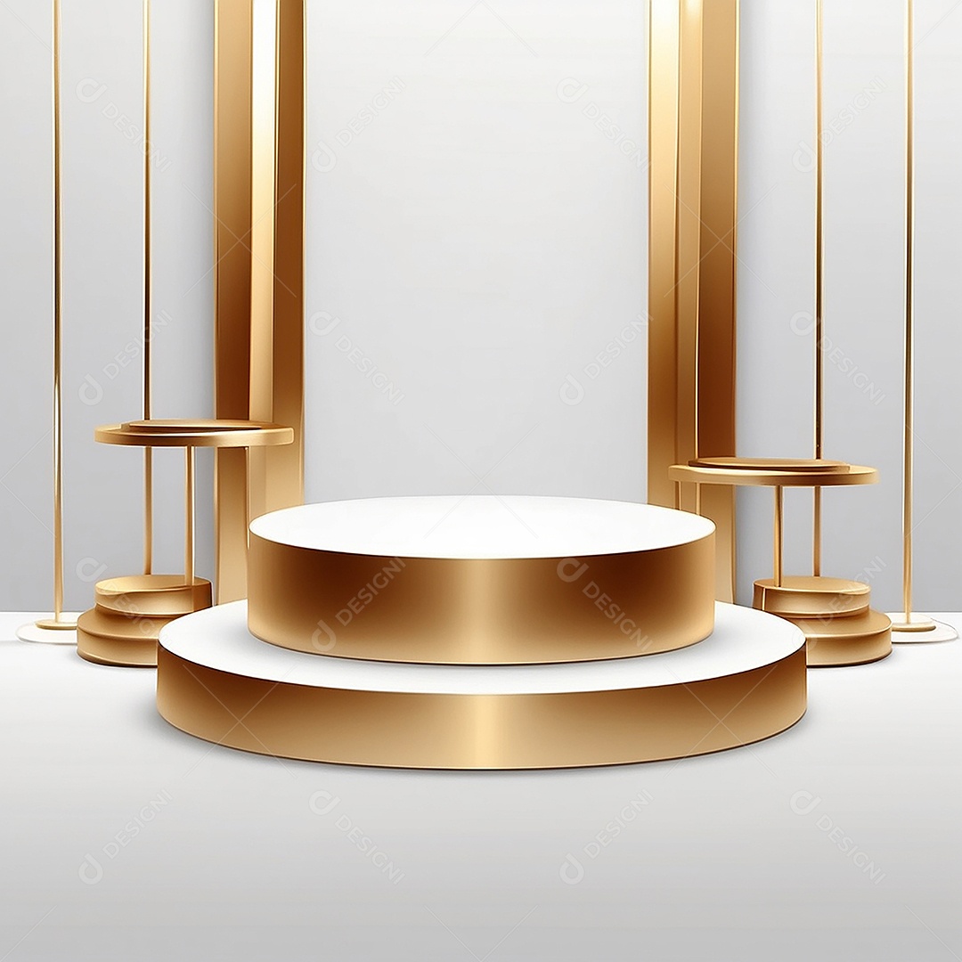 Gradientes de ouro branco fundo do pódio