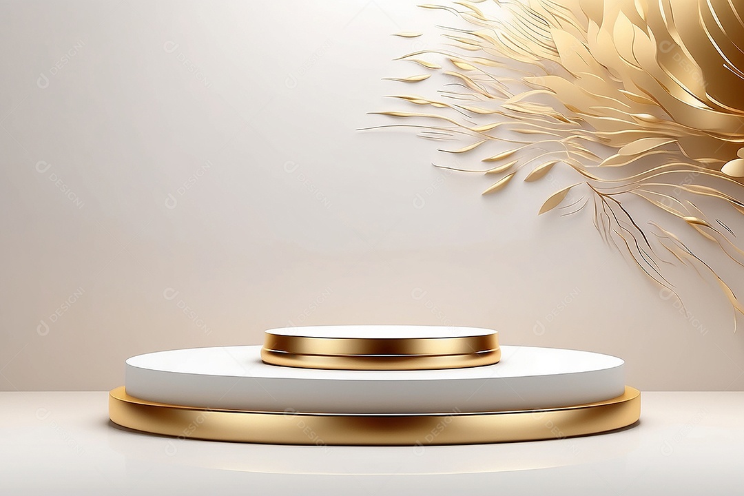 Gradientes de ouro branco fundo do pódio