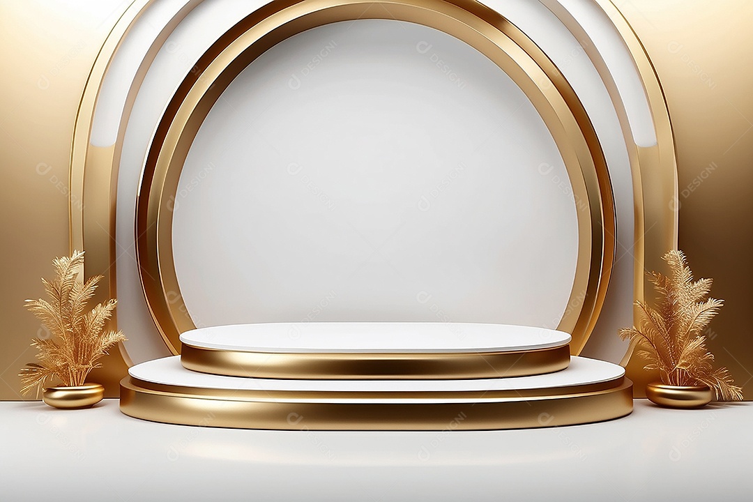 Gradientes de ouro branco fundo do pódio