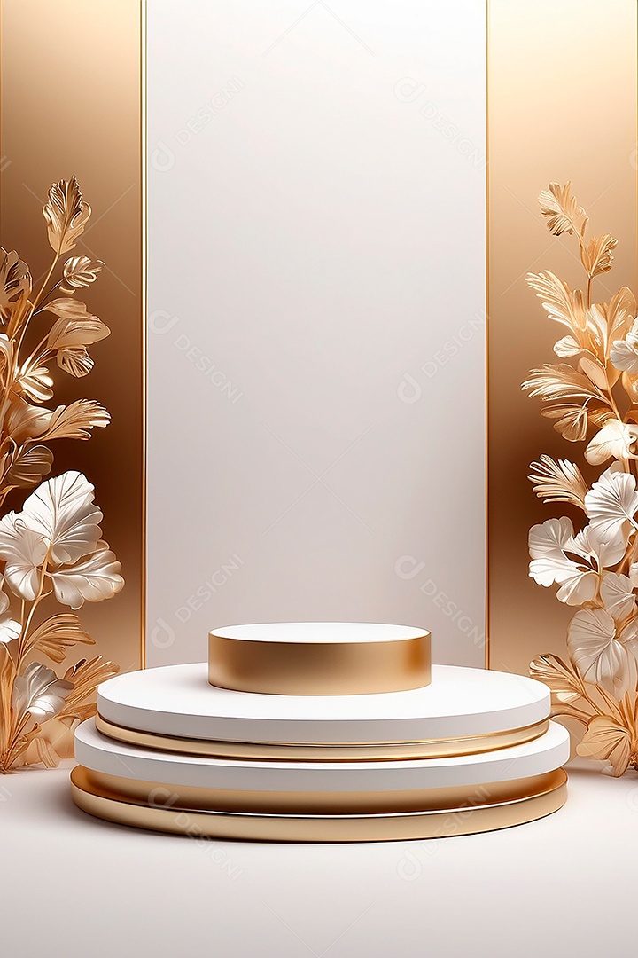 Gradientes de ouro branco fundo do pódio