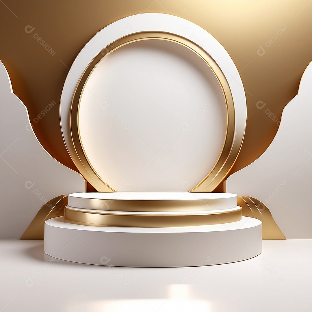 Gradientes de ouro branco fundo do pódio