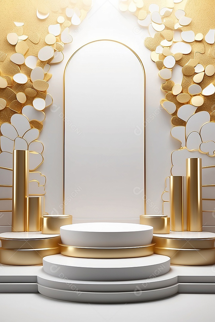 Lanterna islâmica dourada linda padrão espaço vazio luz do deserto