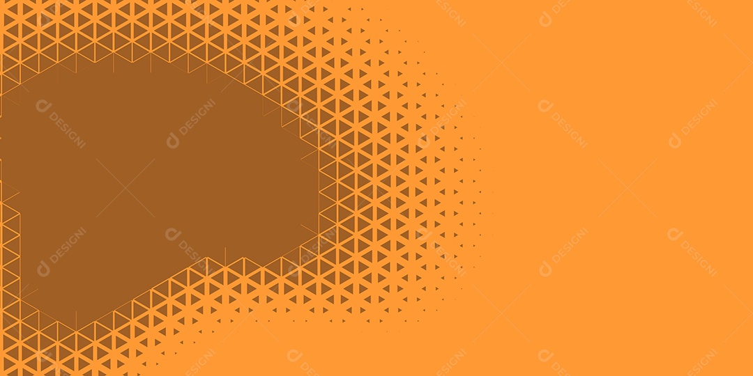 Background Hexágono Abstrato Laranja Ilustração Vetor EPS