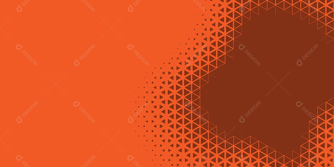 Background Hexágono Abstrato Laranja Ilustração Vetor EPS