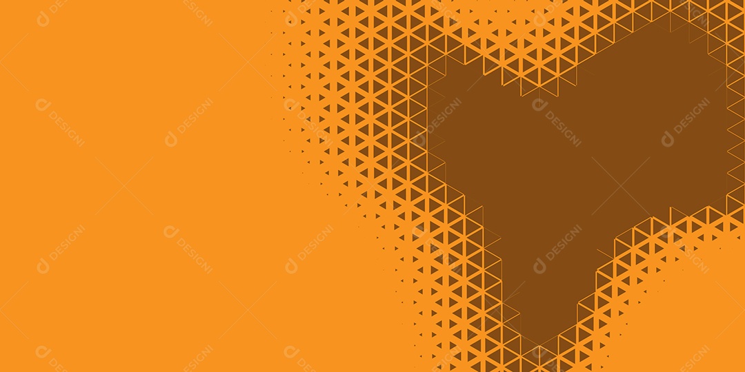 Background Hexágono Abstrato Laranja Ilustração Vetor EPS
