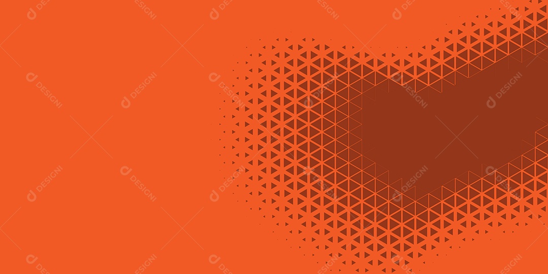 Background Hexágono Abstrato Laranja Ilustração Vetor EPS