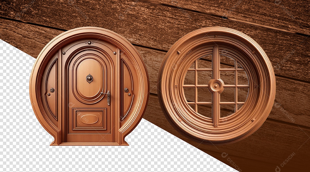 Patente de Janela e Porta Elemento 3D para Composição PSD