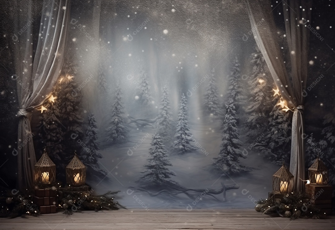 Fundo cenário de natal