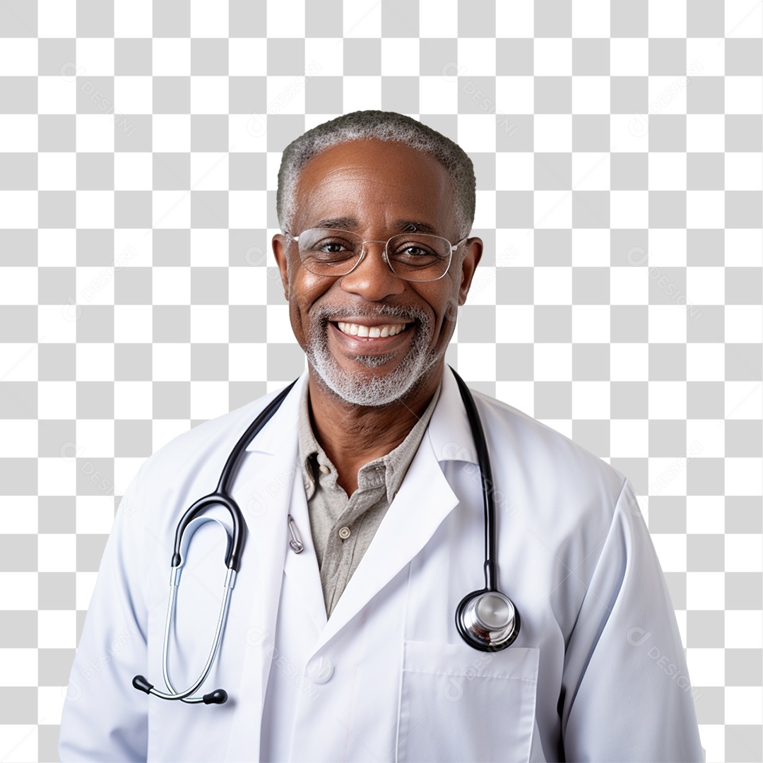 Médico de Jaleco Branco PNG Transparente