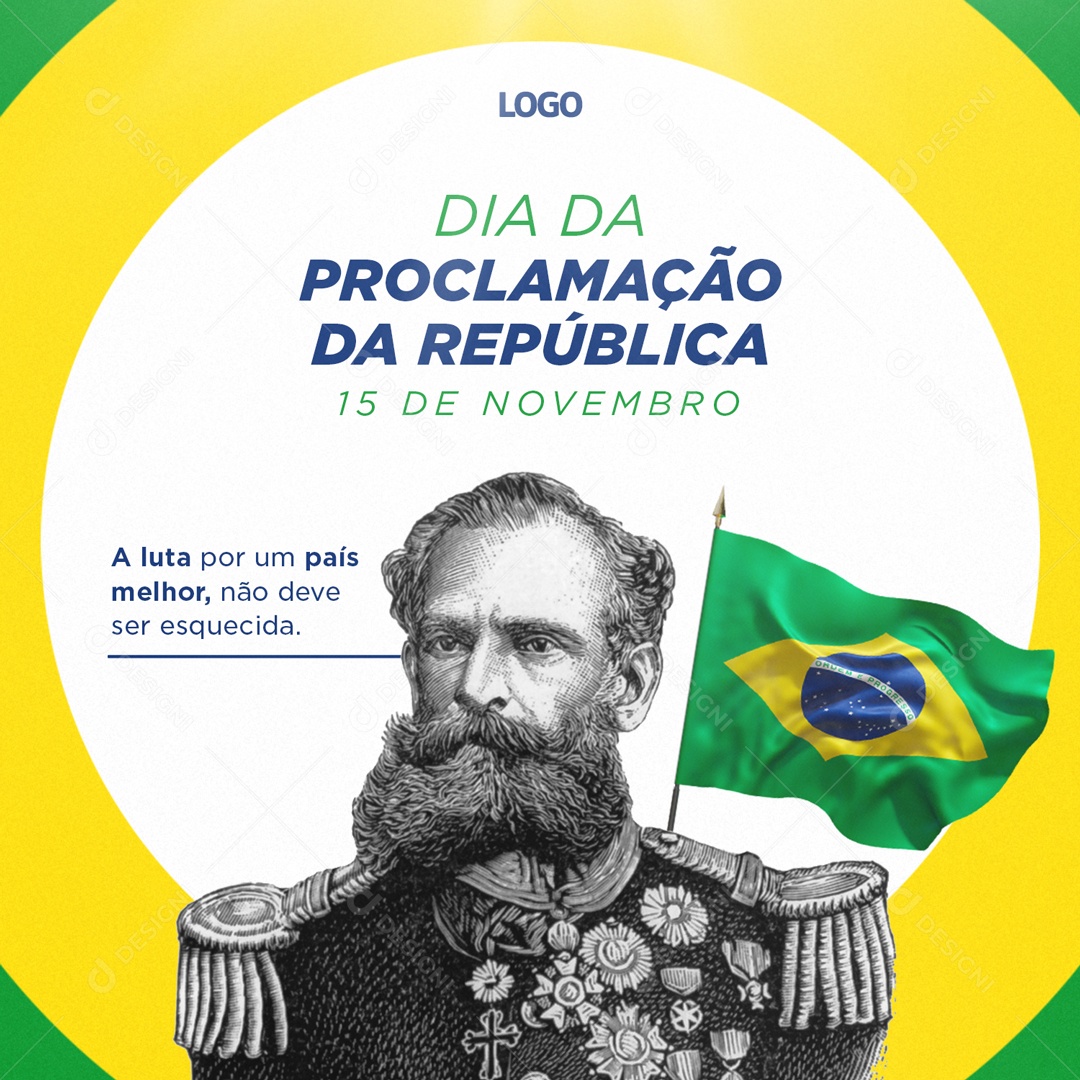Social Media Dia Da Proclamação Da República 15 de Novembro PSD Editável