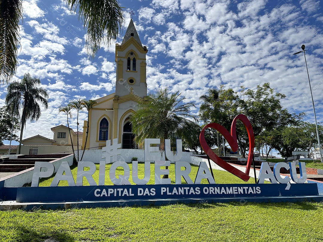 Igreja na cidade de Pariquera Açu no Vale do Ribeira em São Paulo