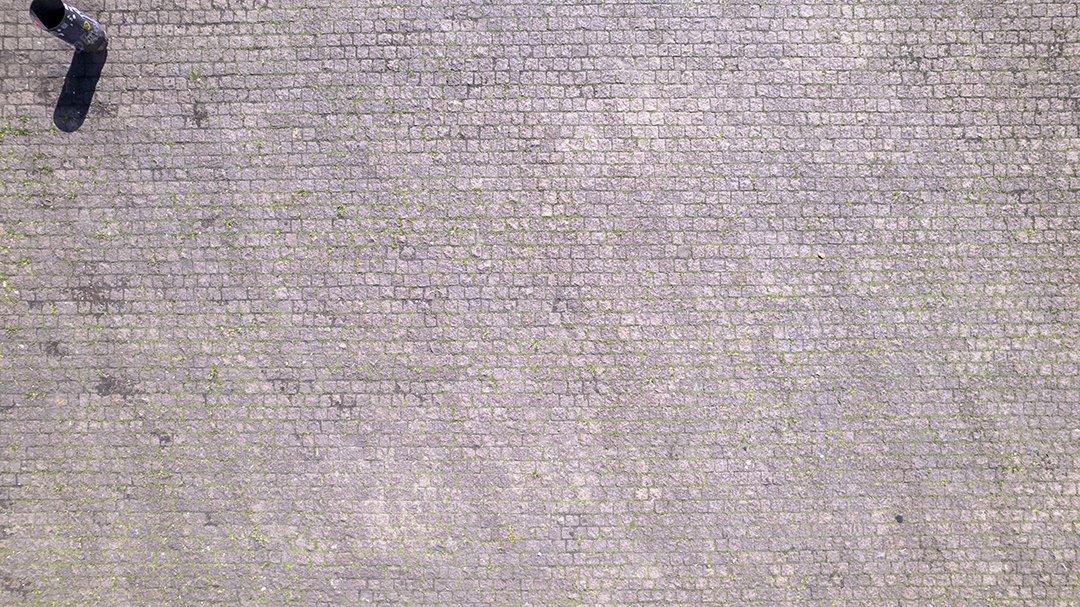 Piso de pedra velho, textura de pedra de pavimentação